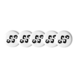 Set of pin buttons