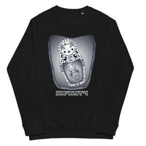 Unisex organic raglan sweatshirt
