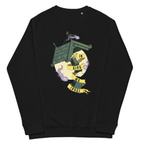 Unisex organic raglan sweatshirt