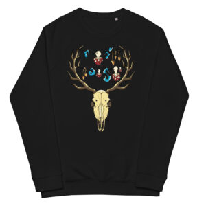 Unisex organic raglan sweatshirt