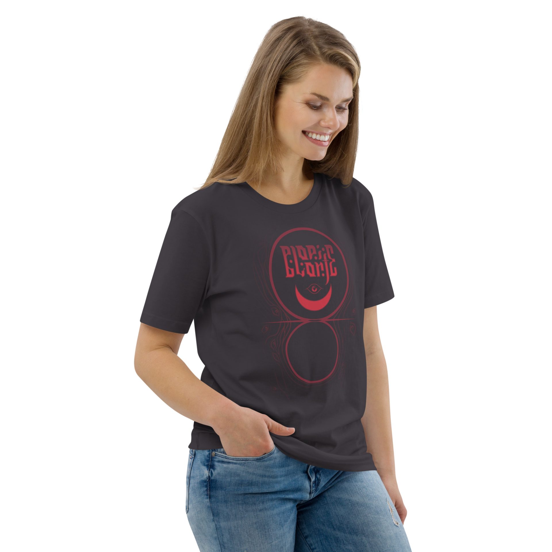 Unisex organic cotton t shirt anthracite right front 691256d498d36.jpg
