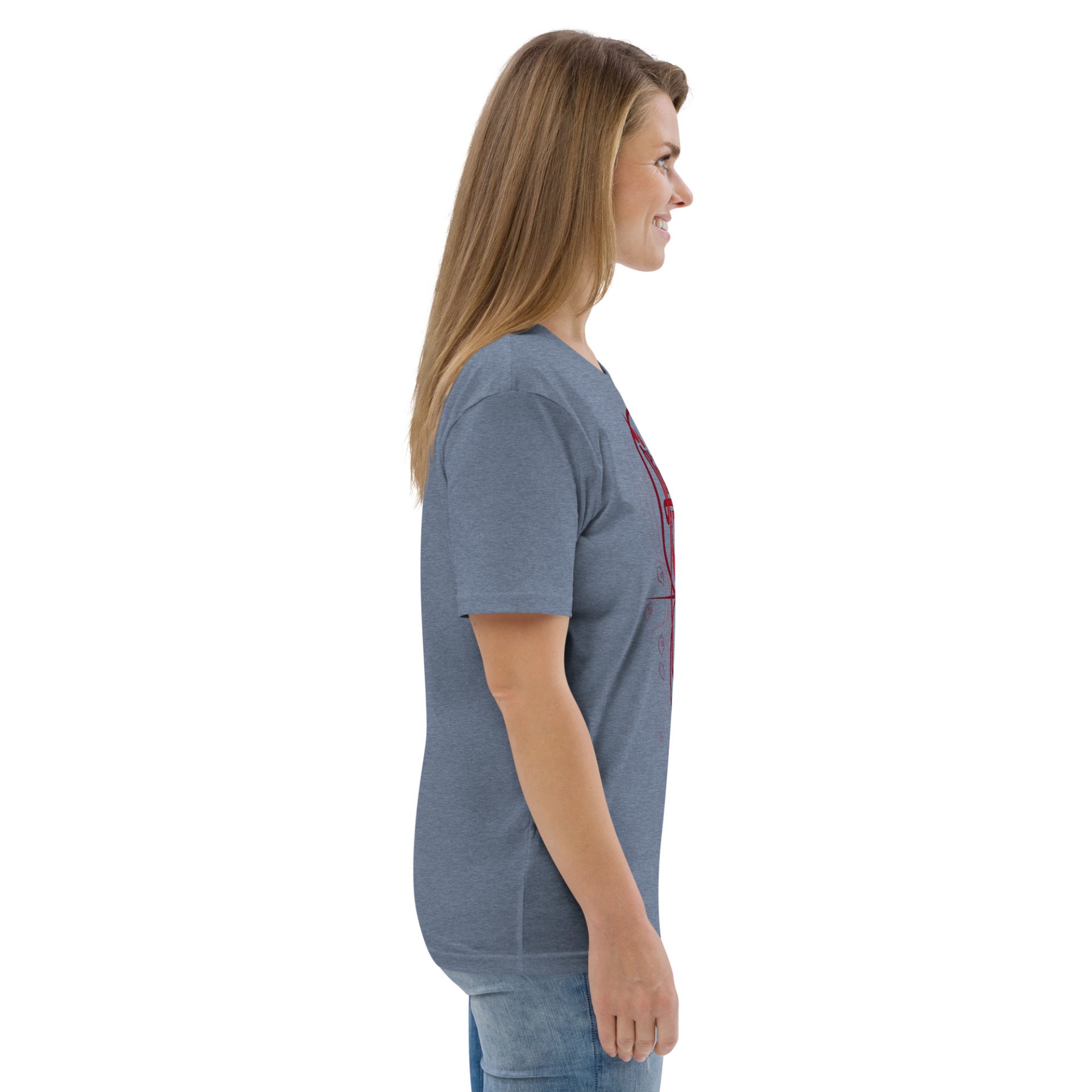 Unisex organic cotton t shirt dark heather blue right 69132c48f1a97.jpg