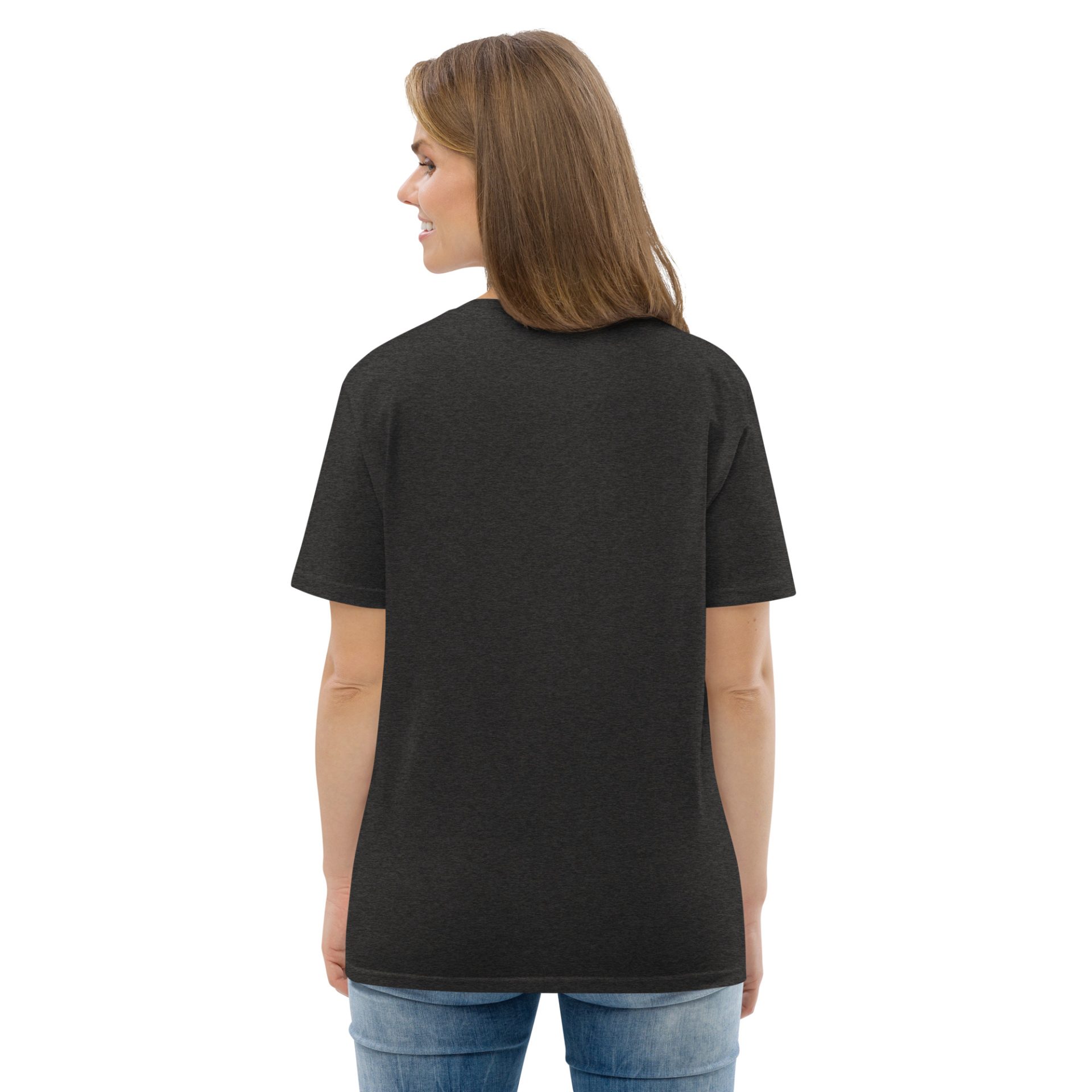 Unisex organic cotton t shirt dark heather grey back 691256d449586.jpg
