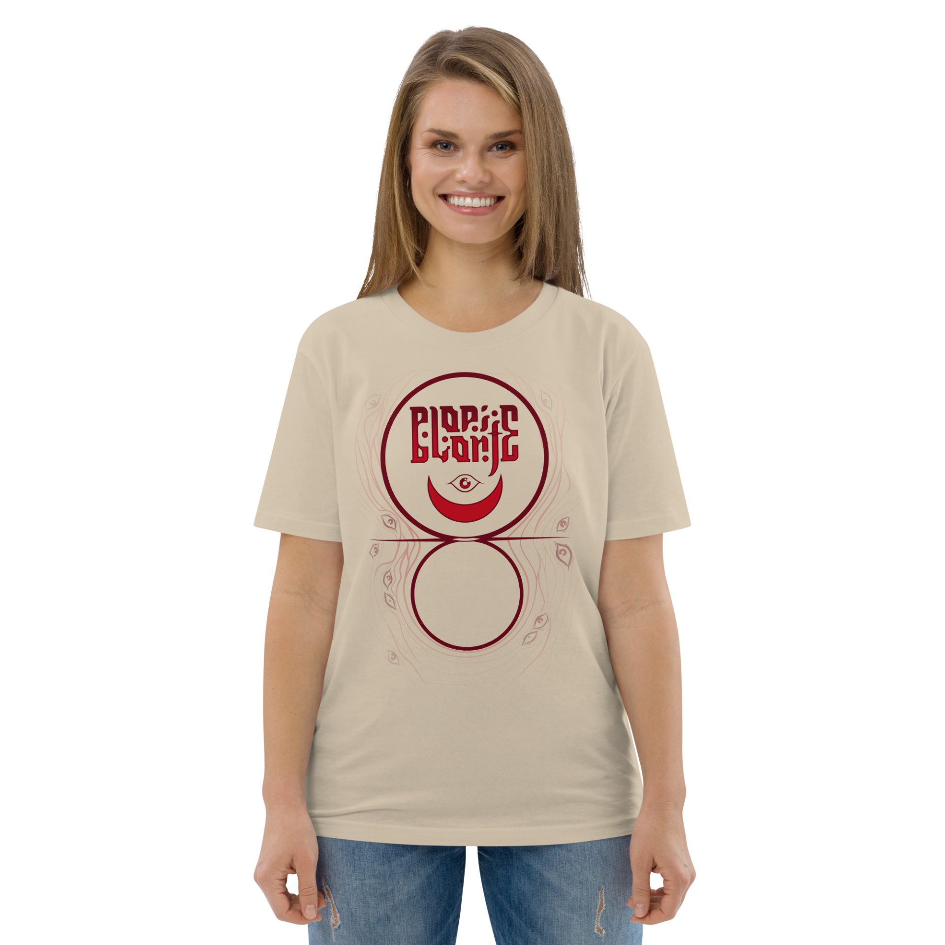 Unisex organic cotton t shirt desert dust front 691256d58b208.jpg