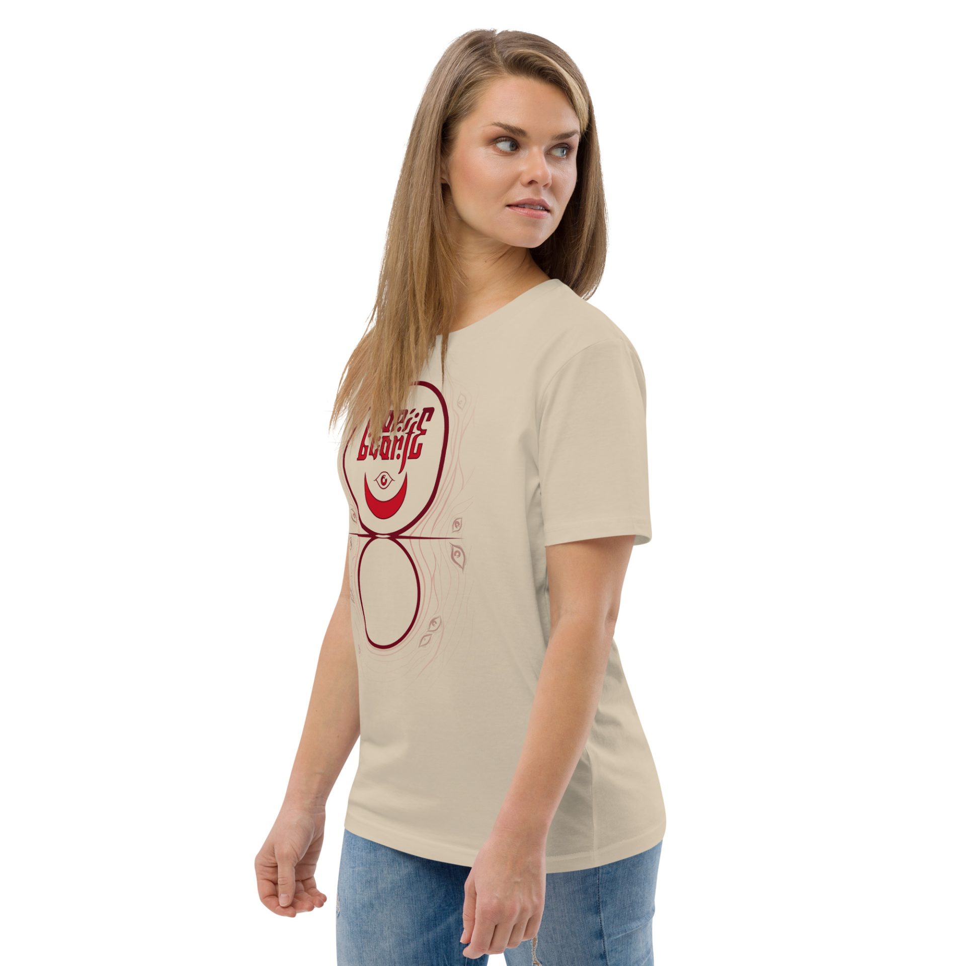 Unisex organic cotton t shirt desert dust left front 691256d5b9f7e.jpg