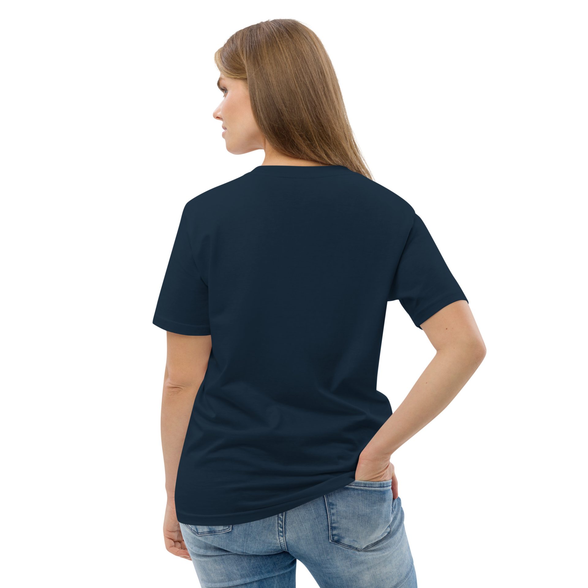 Unisex organic cotton t shirt french navy back 2 691256d42dd4d.jpg