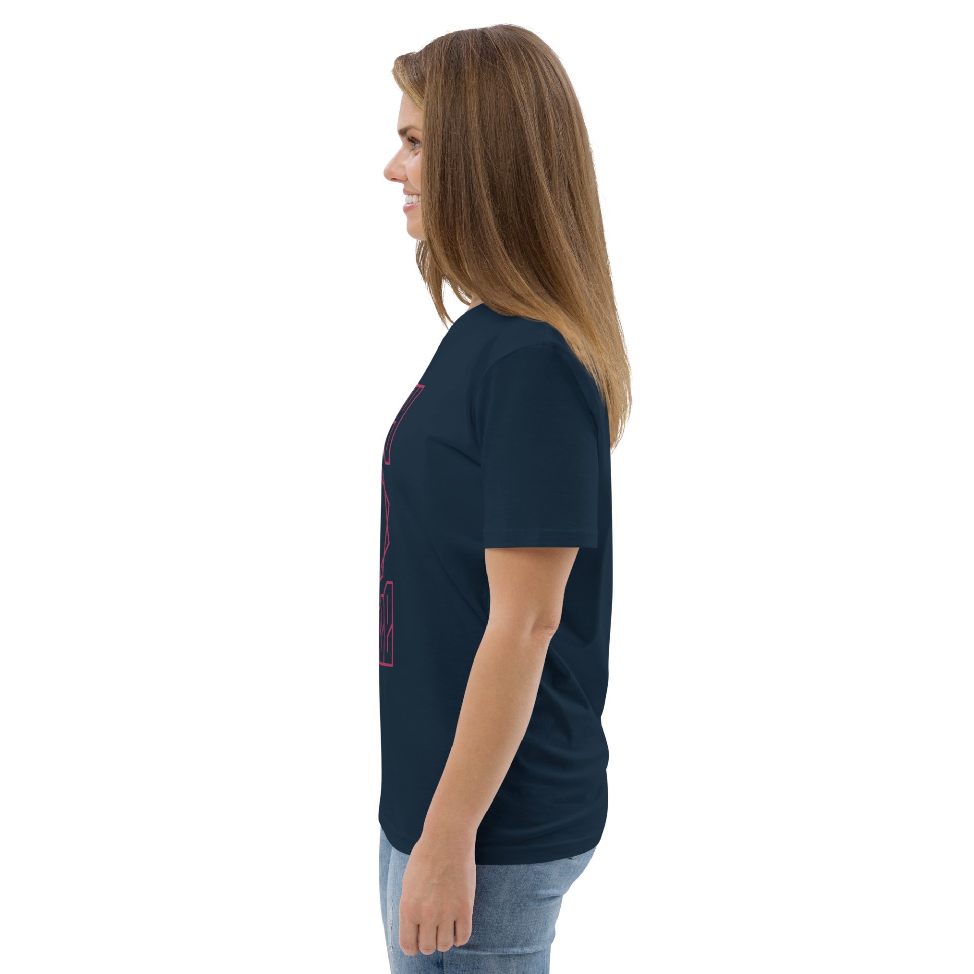 Unisex organic cotton t shirt french navy left 691254d4d2eee 1.jpg