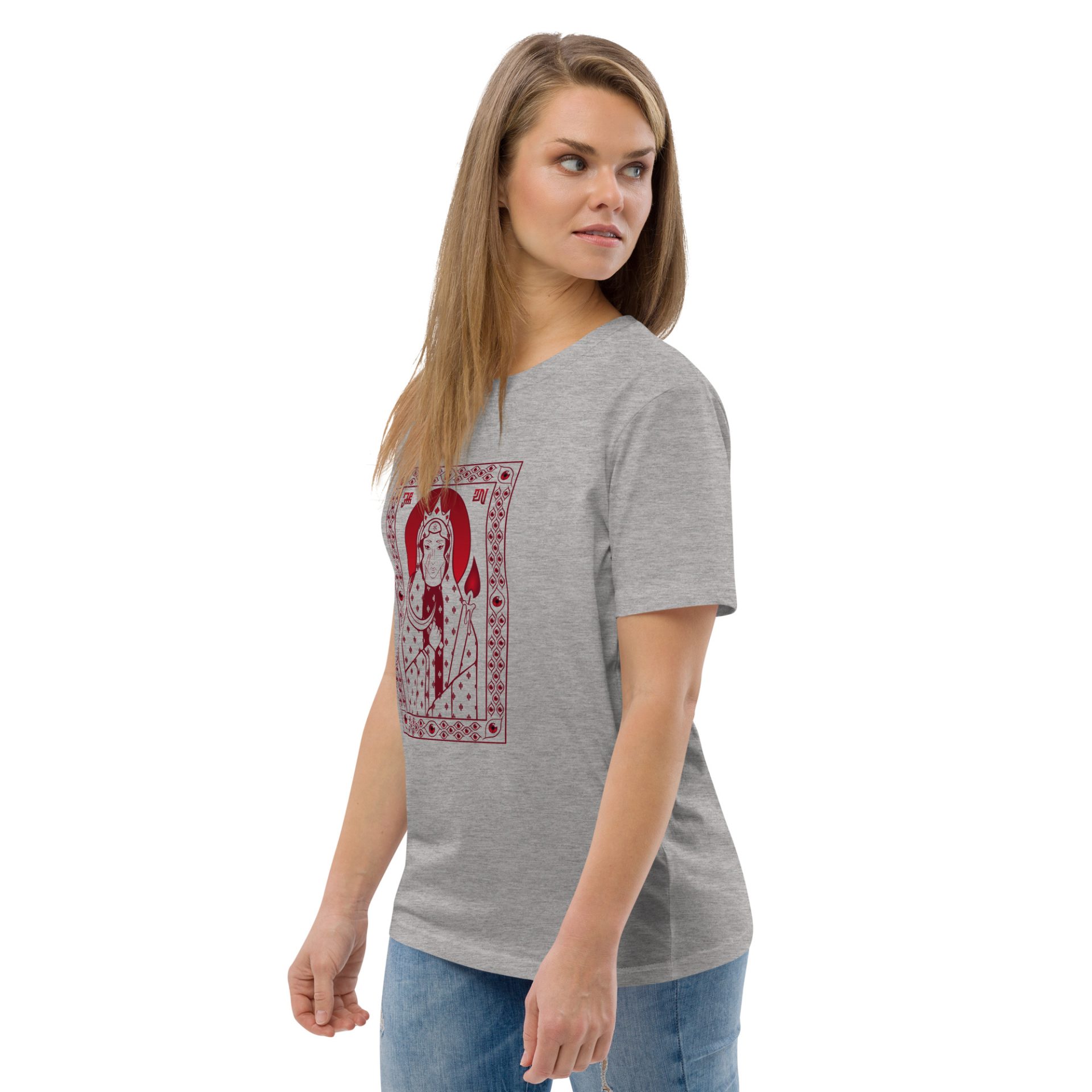 Unisex organic cotton t shirt heather grey left front 69132e08440fe.jpg