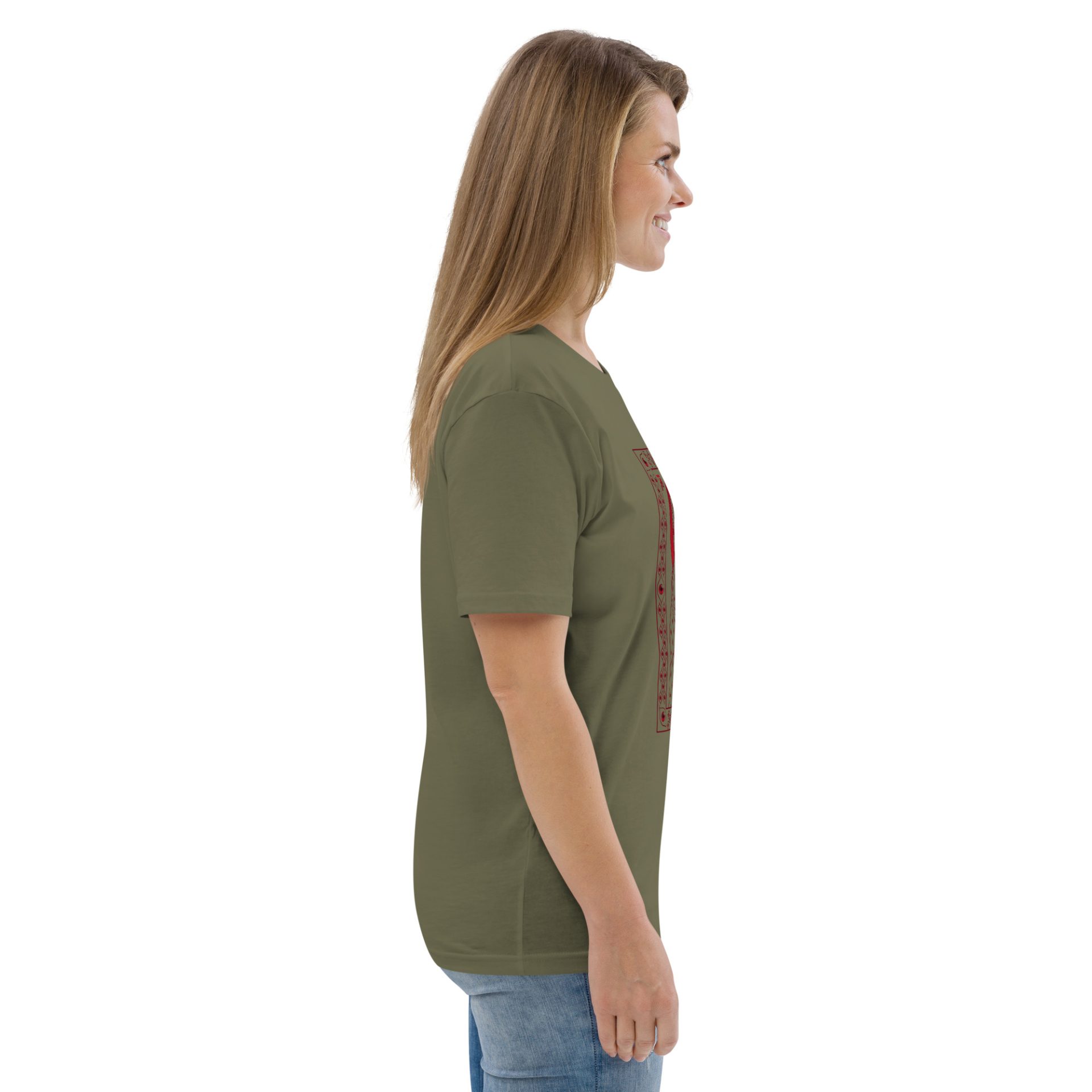 Unisex organic cotton t shirt khaki right 69132e07e45a4.jpg
