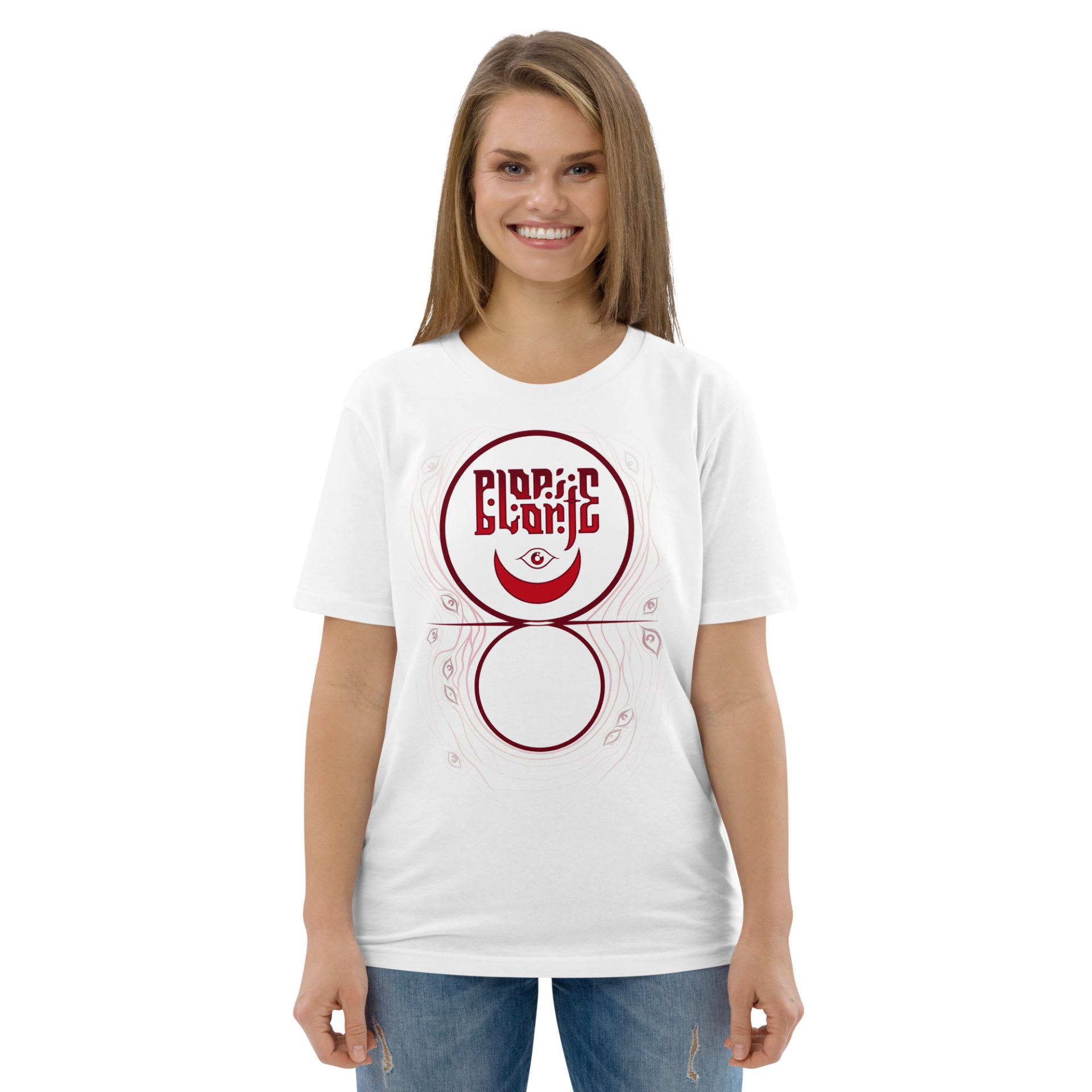 Unisex organic cotton t shirt white front 691256d71335e.jpg