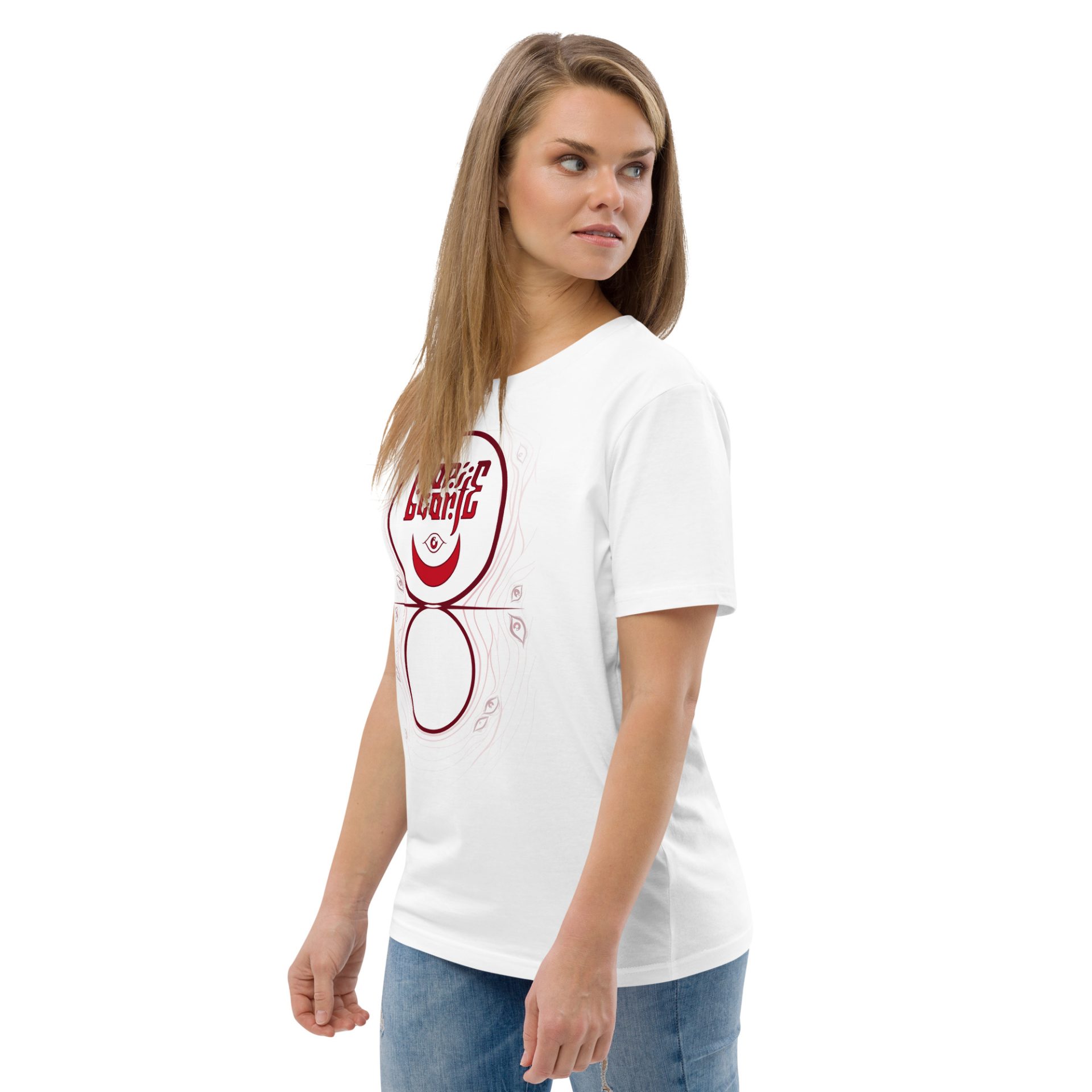 Unisex organic cotton t shirt white left front 691256d74998b.jpg
